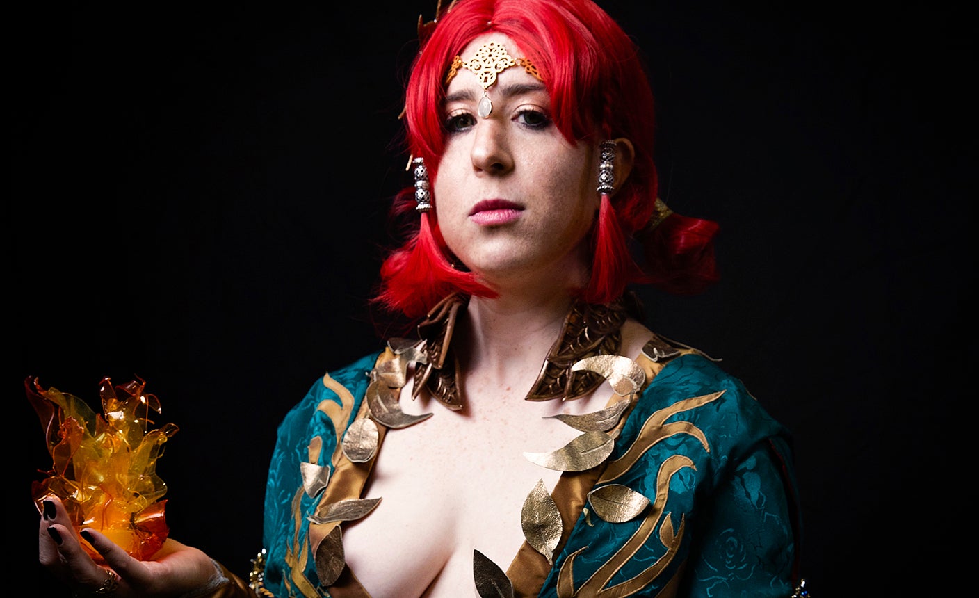 Cornetto Cosplay as Triss Merigold from The Witcher 3: Wild Hunt video game.