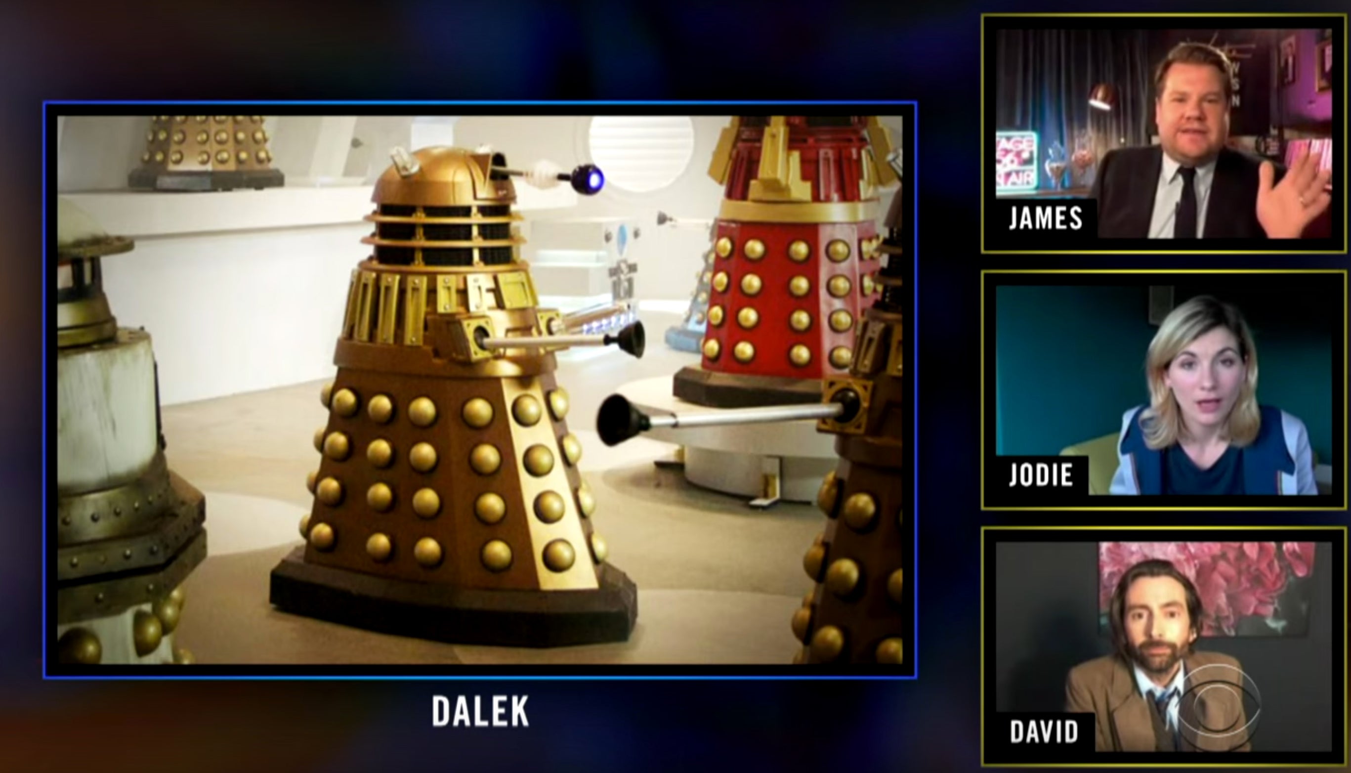 Doctor Who cosplay competion on James Corden's late-night series
