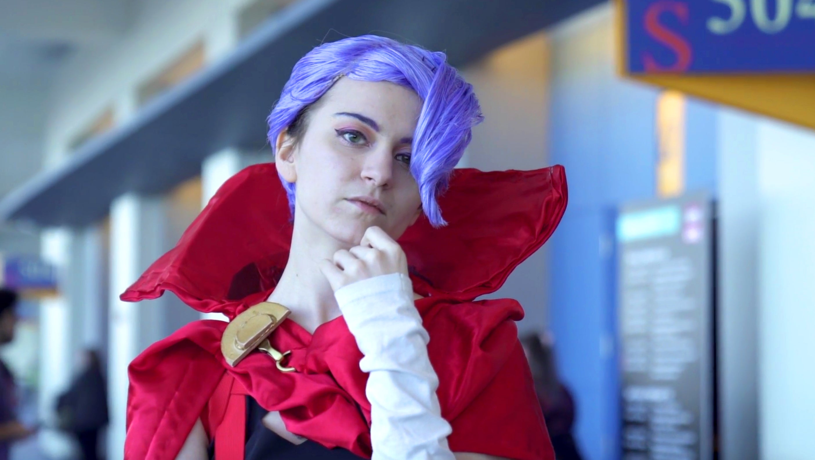Cal Morgan cosplaying as Croix Meridies