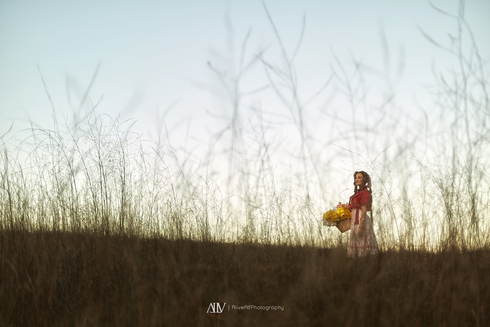 Holly T Wolf Aerith Gainsborough Cosplay from Final Fantasy VII