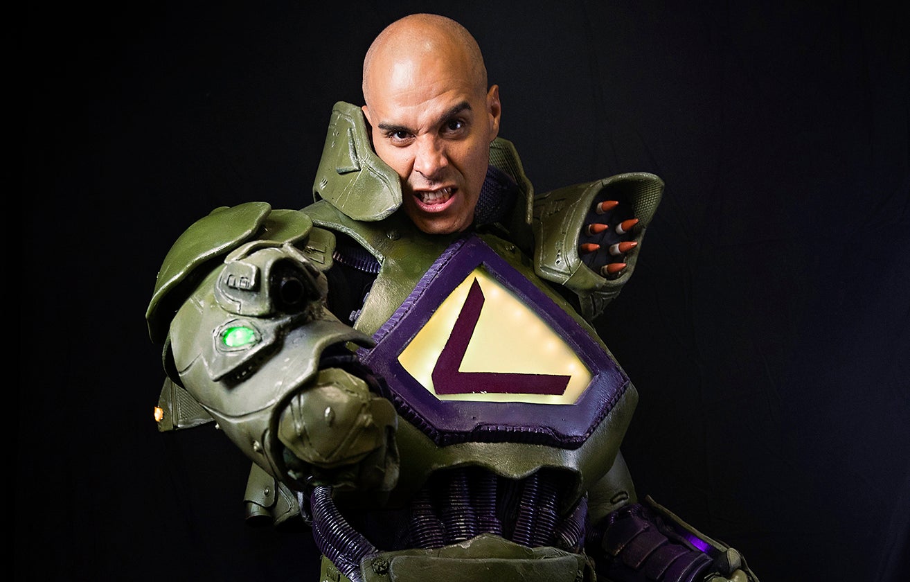 Jamal Johns as Lex Luthor cosplay