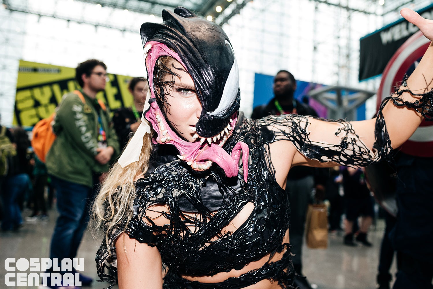 Alli Z as Venom at New York Comic Con