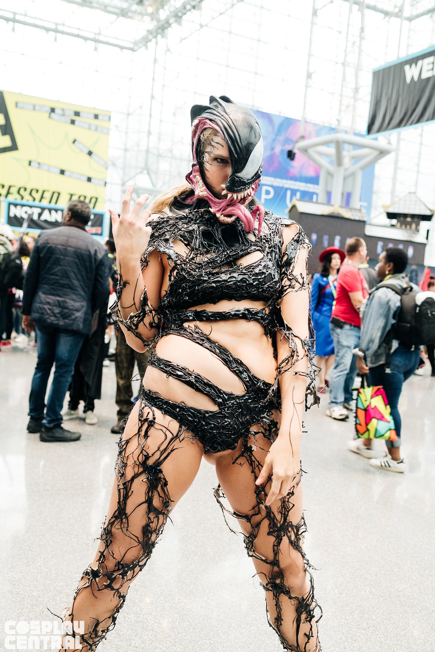 Alli Z as Venom at New York Comic Con