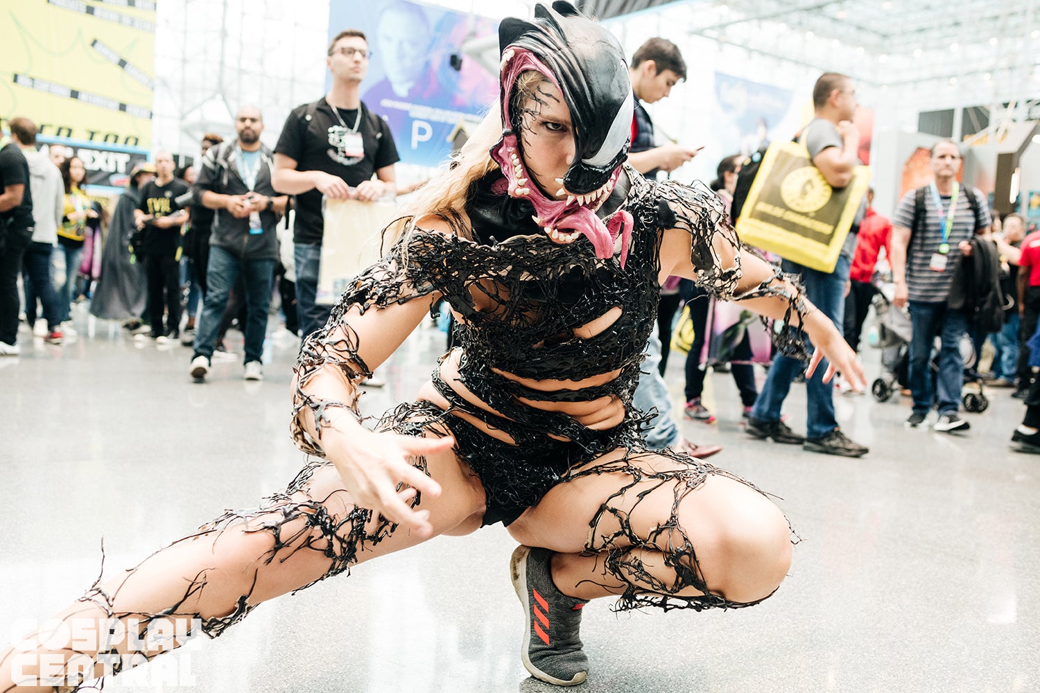 Alli Z as Venom at New York Comic Con