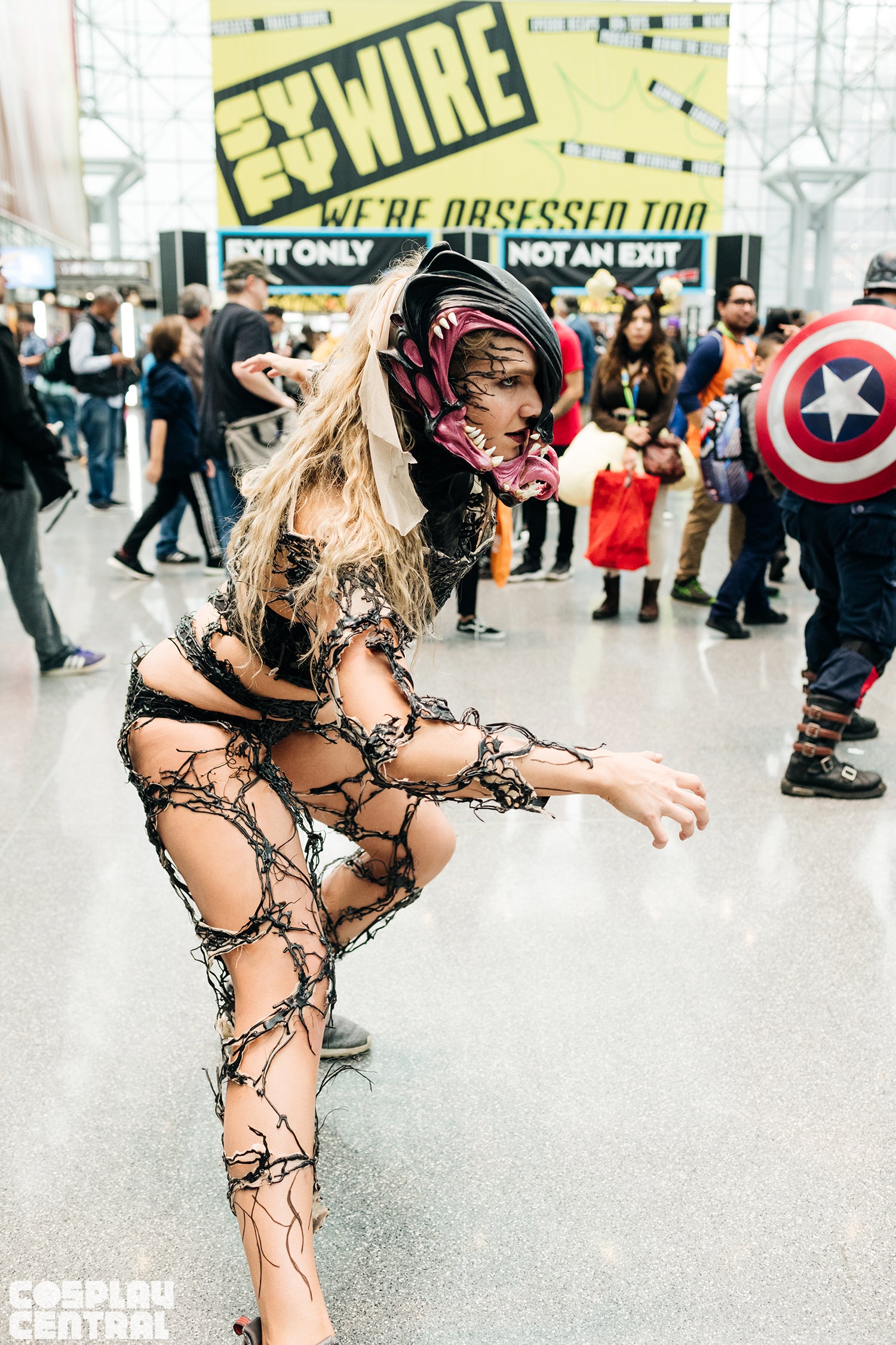 Alli Z as Venom at New York Comic Con