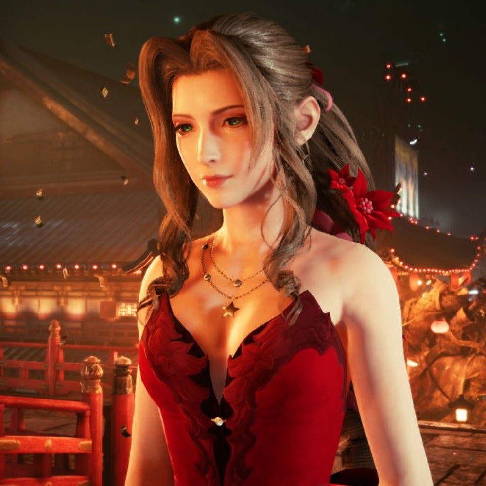 Aerith Cosplay by Briana White (voice actress)