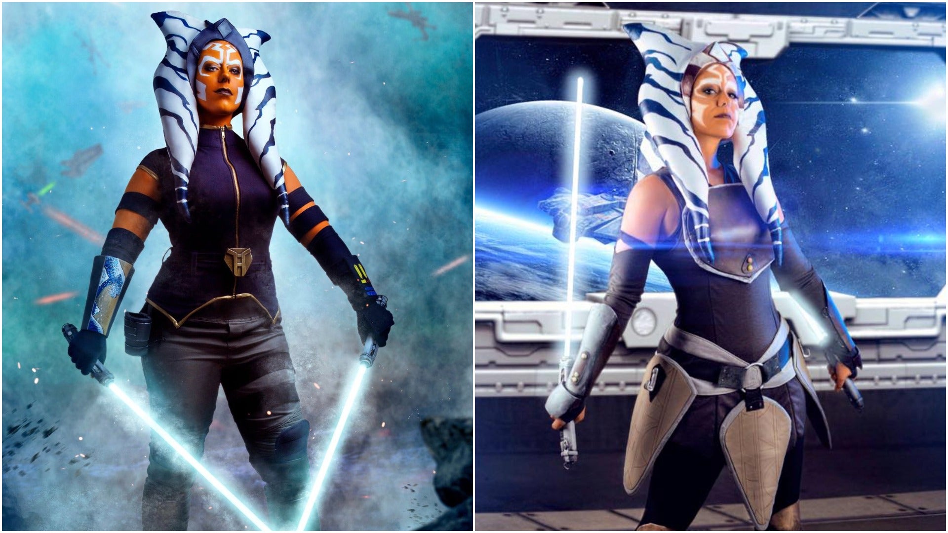 Ahsoka Tano different looks from Clone Wars and Rebels