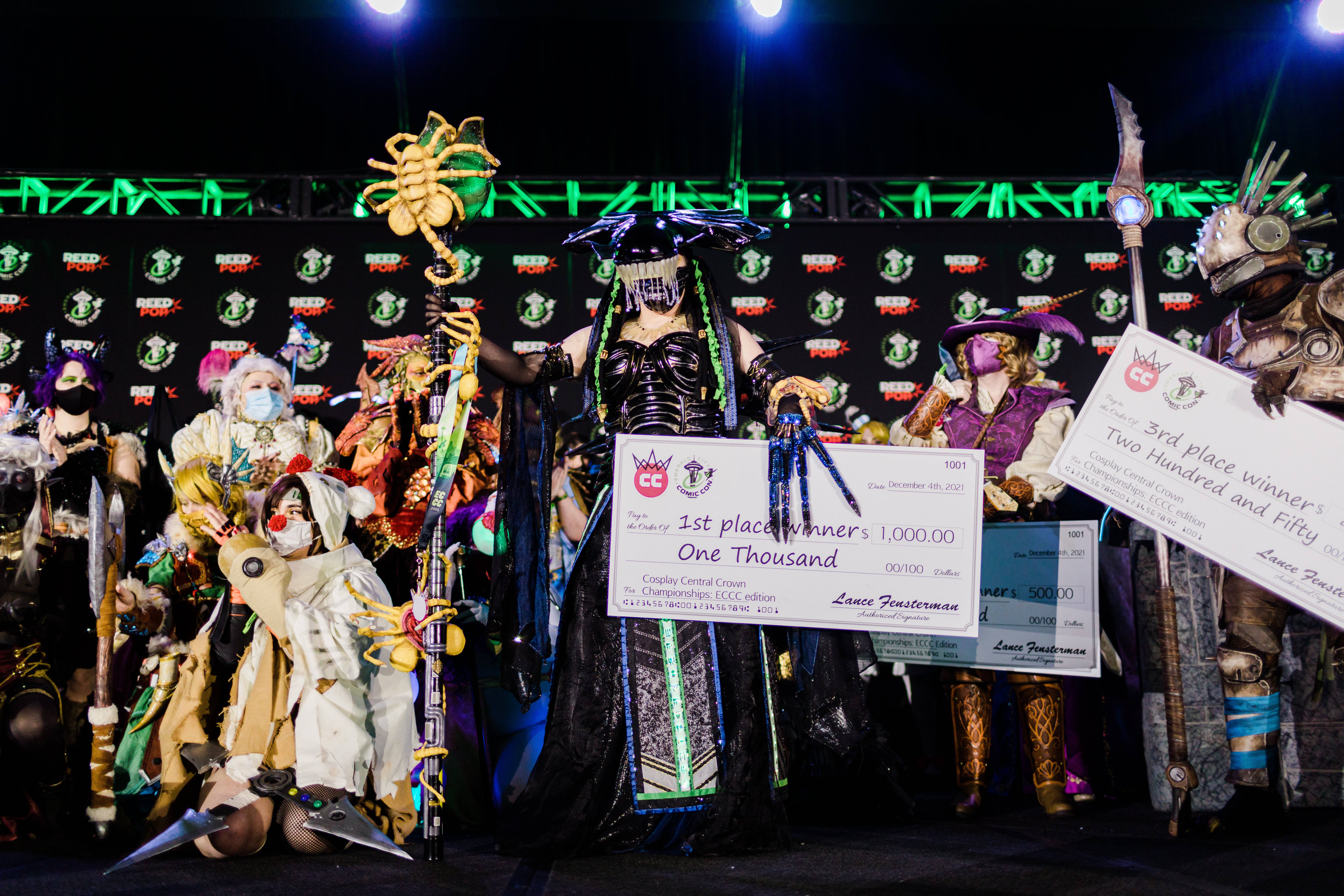Winners of the Cosplay Central Crown Championships at ECCC