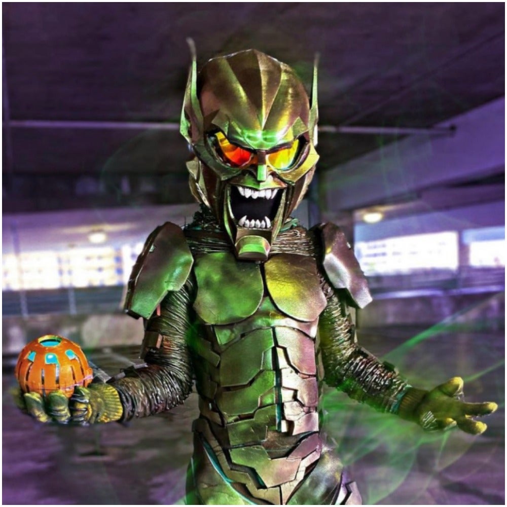 Green Goblin cosplay from Spider-Man: No Way Home