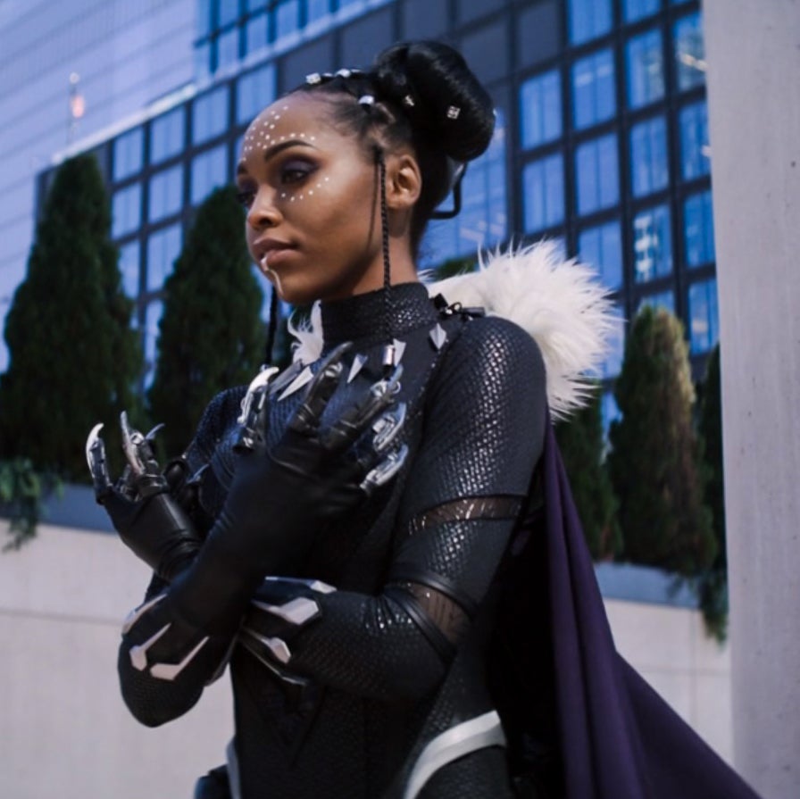 Cosplayer CutiePieSensei poses for photos at New York Comic Con. (Photo courtesy Marvel's 616 on Disney Plus)