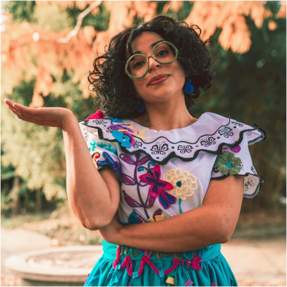 Women Jewelry Mirabel Green Glasses Encanto Glasses Blue Pom Pom