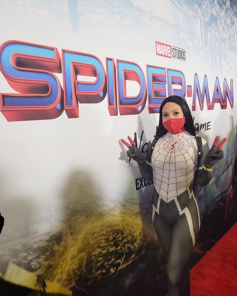 Cosplayers Attend Spider-Man No Way Home Premiere