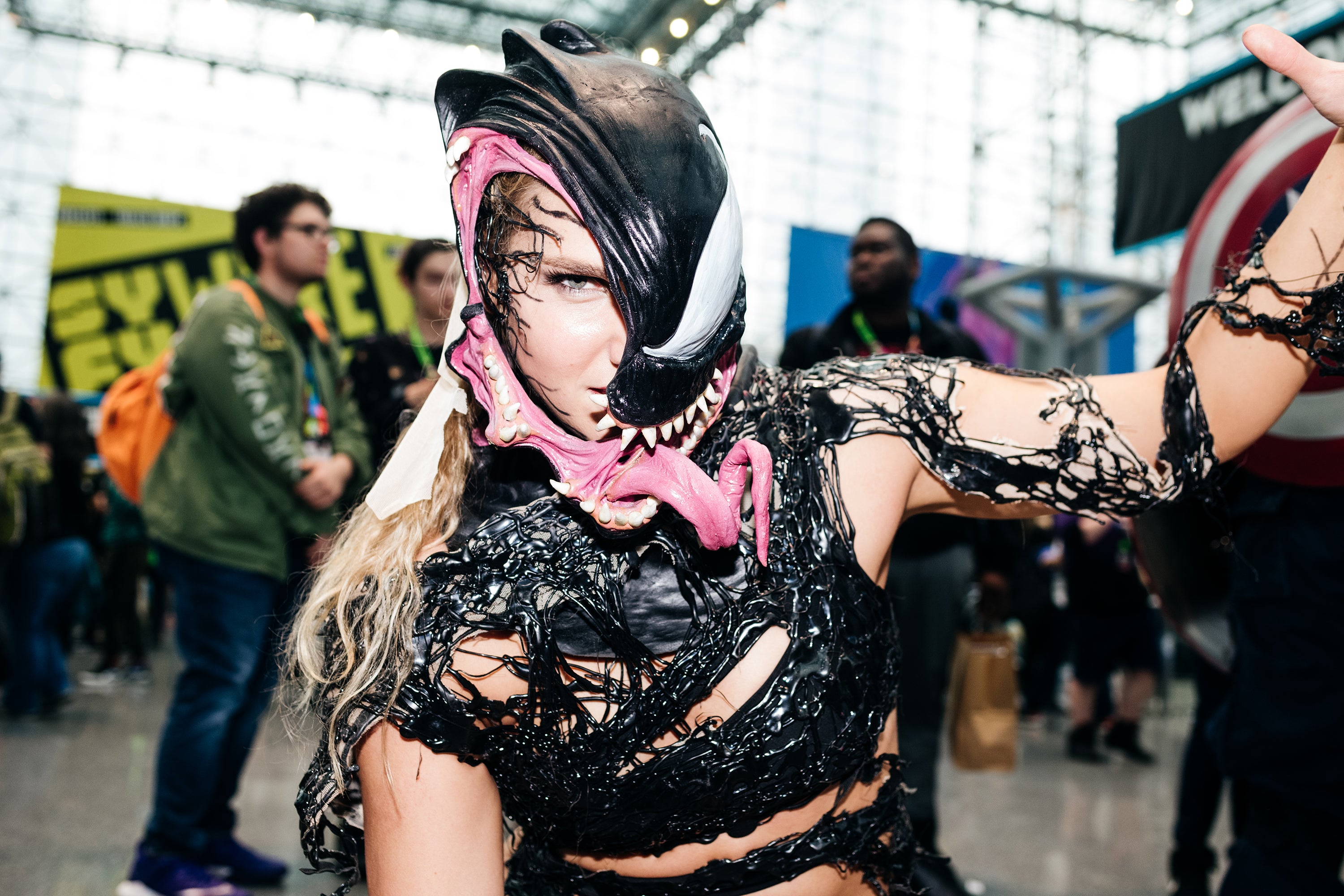 Alli Z as Venom at New York Comic Con